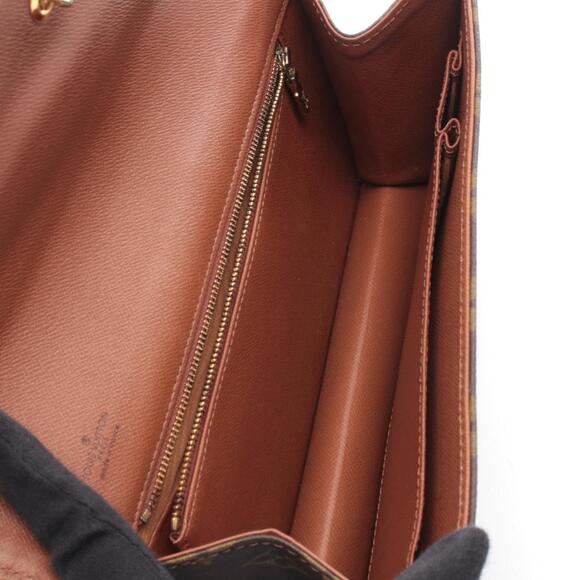 LOUIS VUITTON Authentic Brown Monogram Leather Pochette Clutch Bag - Picture 3 of 7